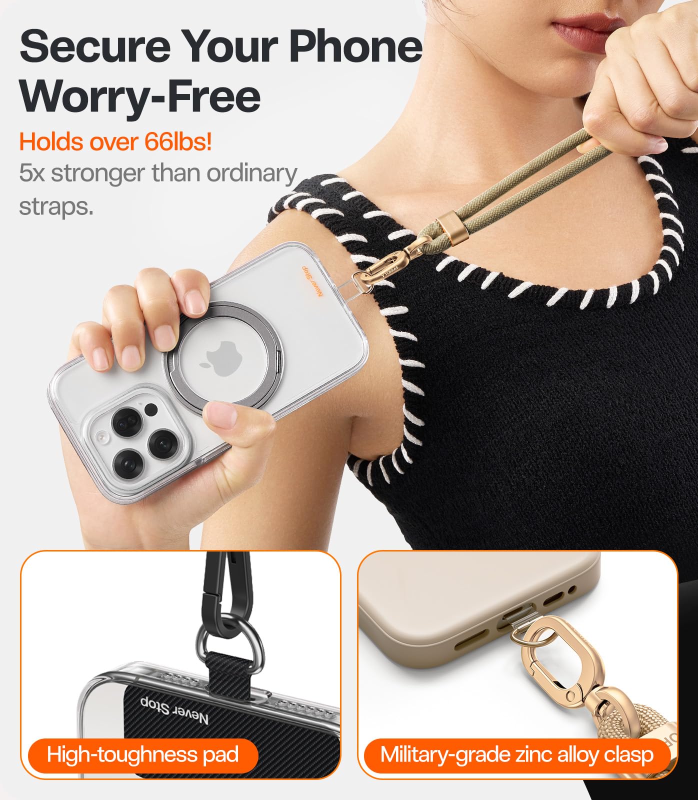 ベルト L'Appartement Phone Strap Holder Amazon.com: TORRAS Phone Lanyard Crossbody with 2 Phone Tabs